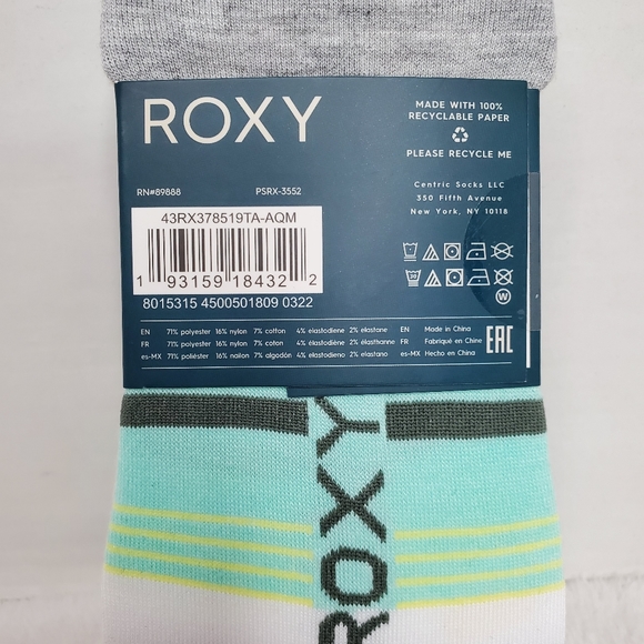 Roxy No Show Socks 5 pairs multi color size 4-10 NWT. - Picture 4 of 4